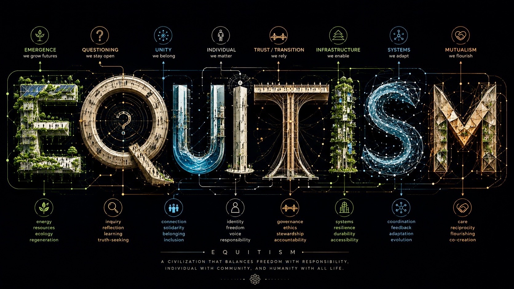 Equitism typographic poster artwork